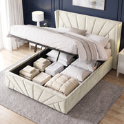 Velvet Ottoman Storage Bed - Sunrise Ottoman Bed Frame