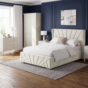 Velvet Ottoman Storage Bed - Sunrise Ottoman Bed Frame