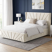 Velvet Ottoman Storage Bed - Sunrise Ottoman Bed Frame