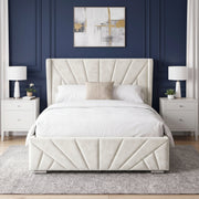 Velvet Ottoman Storage Bed - Sunrise Ottoman Bed Frame