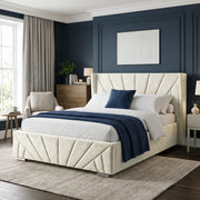 Velvet Ottoman Storage Bed - Sunrise Ottoman Bed Frame