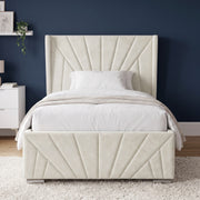 Velvet Ottoman Storage Bed - Sunrise Ottoman Bed Frame