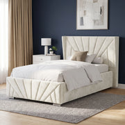 Velvet Ottoman Storage Bed - Sunrise Ottoman Bed Frame
