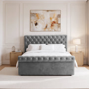 Chesterfield Ottoman Storage Bed Frame Side Lift