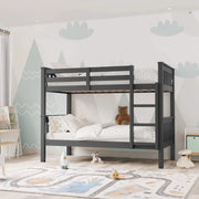 Solid Wood Detachable Double Bunk Bed