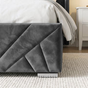 Velvet Ottoman Storage Bed - Sunrise Ottoman Bed Frame