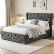 Velvet Ottoman Storage Bed - Sunrise Ottoman Bed Frame