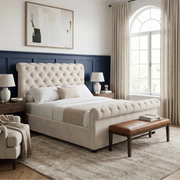 Chesterfield Ottoman Storage Bed Frame Side Lift