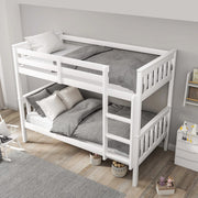 Solid Wood Detachable Double Bunk Bed