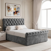 Chesterfield Ottoman Storage Bed Frame Side Lift