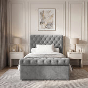 Chesterfield Ottoman Storage Bed Frame Side Lift