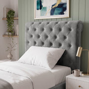Chesterfield Ottoman Storage Bed Frame Side Lift