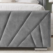 Velvet Ottoman Storage Bed - Sunrise Ottoman Bed Frame