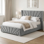 Velvet Ottoman Storage Bed - Sunrise Ottoman Bed Frame