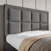 Linen Ottoman Bed Frame - End Lift Ottoman Storage Bed