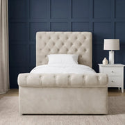 Chesterfield Ottoman Storage Bed Frame Side Lift