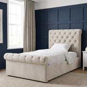 Chesterfield Ottoman Storage Bed Frame Side Lift