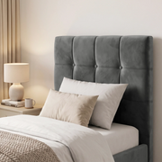 Square Ottoman Storage Bed - Velvet Ottoman Bed Frame