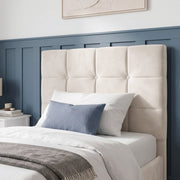 Square Ottoman Storage Bed - Velvet Ottoman Bed Frame
