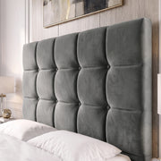 Square Ottoman Storage Bed - Velvet Ottoman Bed Frame