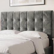 Square Ottoman Storage Bed - Velvet Ottoman Bed Frame