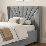 Velvet Ottoman Storage Bed - Sunrise Ottoman Bed Frame