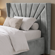 Velvet Ottoman Storage Bed - Sunrise Ottoman Bed Frame