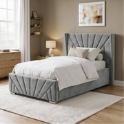 Velvet Ottoman Storage Bed - Sunrise Ottoman Bed Frame