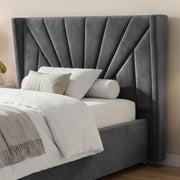 Velvet Ottoman Storage Bed - Sunrise Ottoman Bed Frame