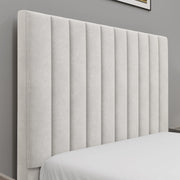 Vertical Line Ottoman Storage Bed - Velvet Ottoman Bed Frame