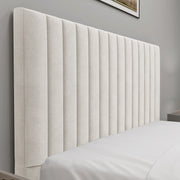 Vertical Line Ottoman Storage Bed - Velvet Ottoman Bed Frame