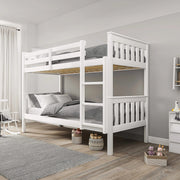 Solid Wood Detachable Double Bunk Bed
